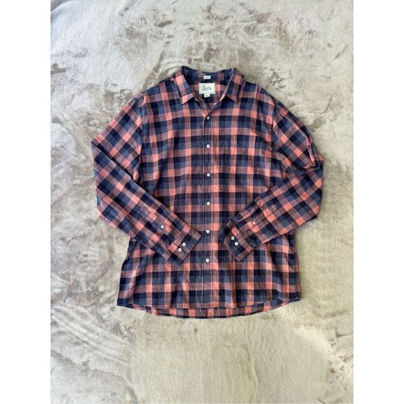 Bixby Nomad Men’s Multicolor Plaid Long Sleeve Button Down Madras Shirt XL NWT - Picture 1 of 8